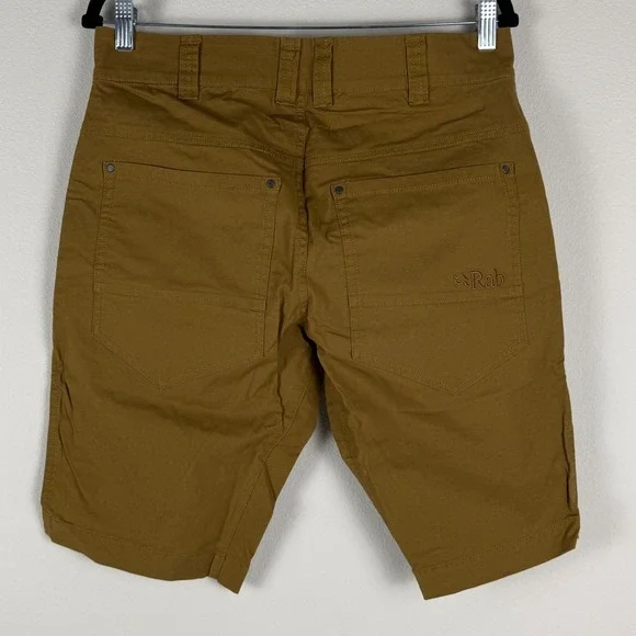 Rab Radius Shorts Men 32 Cumin Brown Gorpcore Hiking Outdoor QBU-67 - Picture 2 of 9